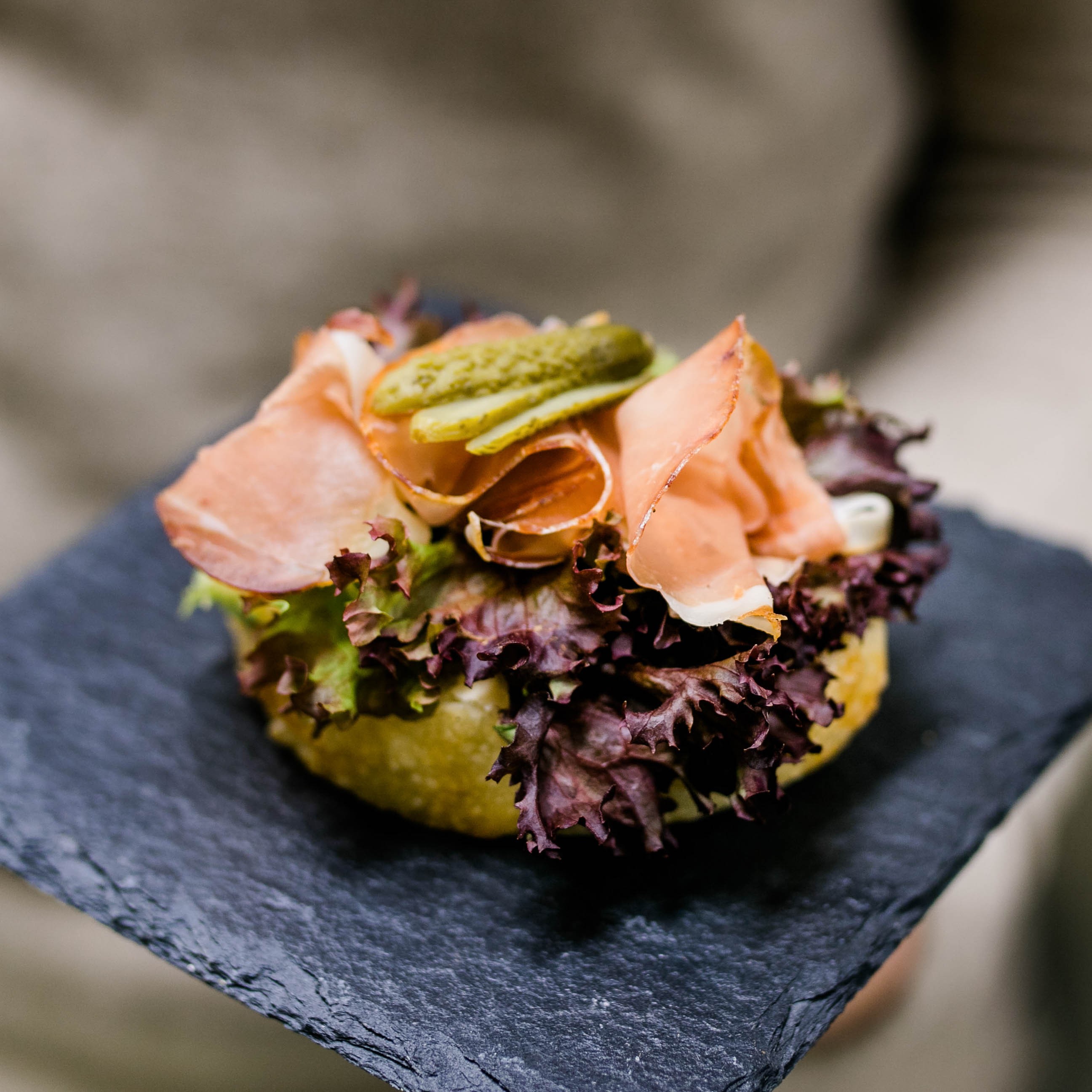 Bauernspeck Brötchen